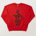 DAWN" // Red Crewneck