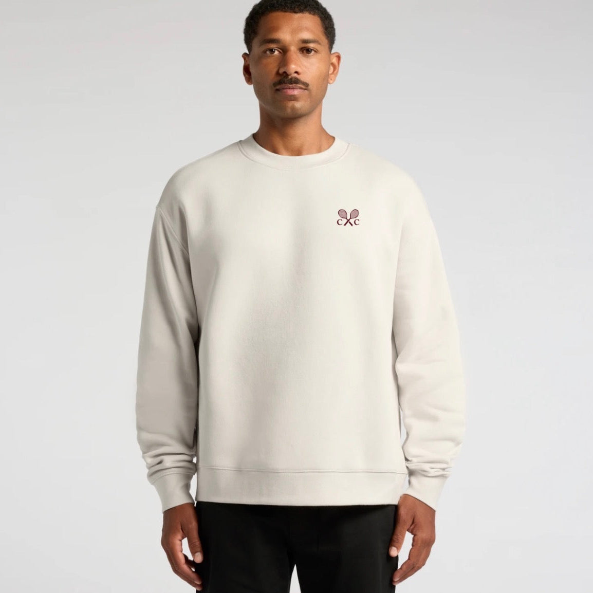 Creole Culture // Embroidered Crewneck // Cream